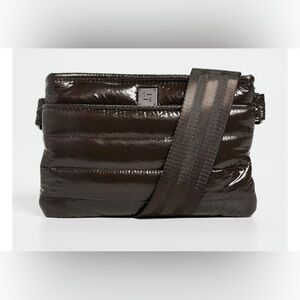 THINK ROYLN Shiny glossy Brown Crossbody Bag